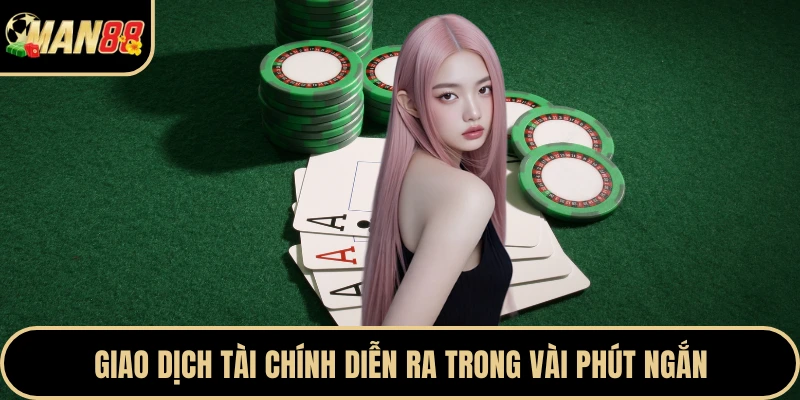 Giao dịch tài chính diễn ra trong vài phút ngắn