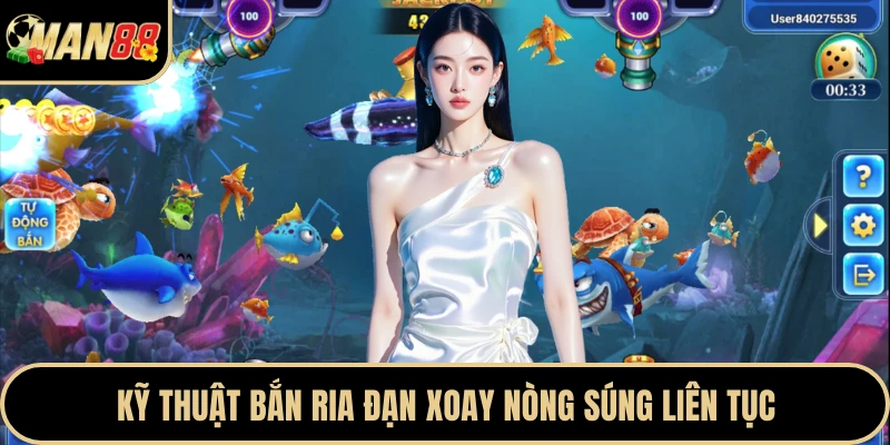 Kỹ thuật bắn ria đạn xoay nòng súng liên tục